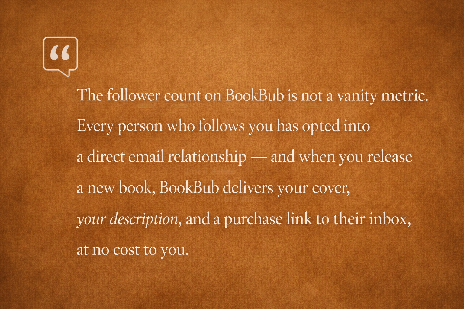 BookBub Quote