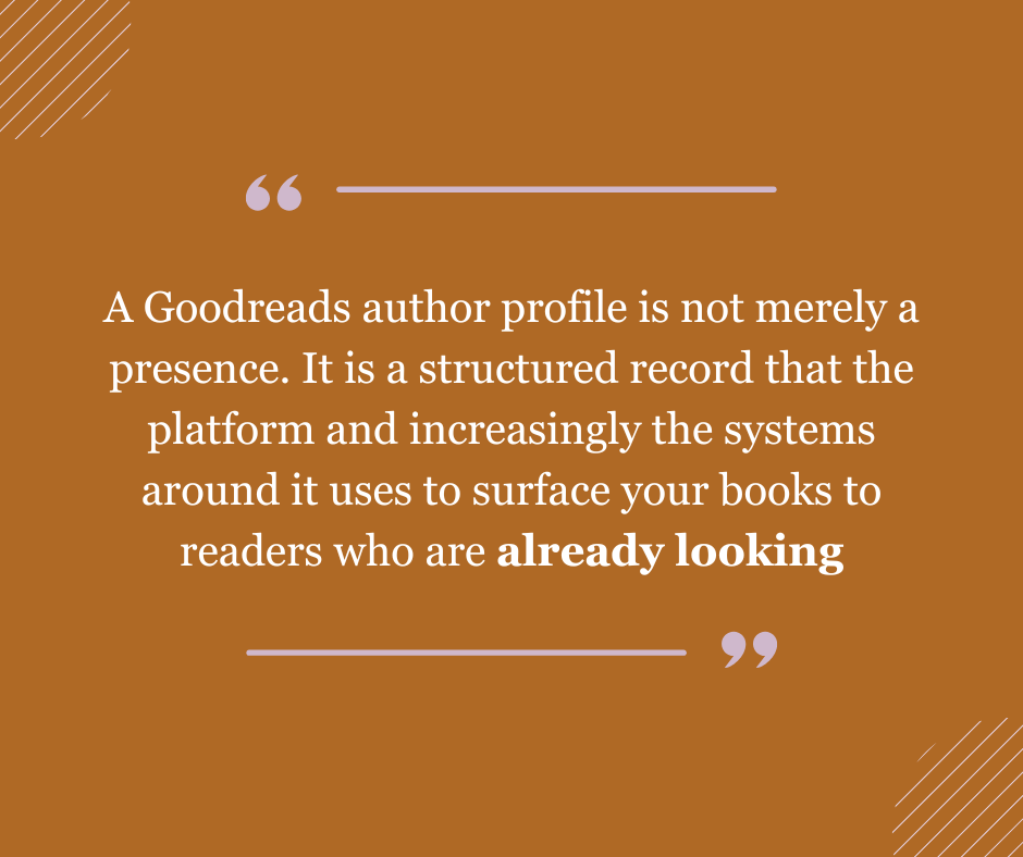 Goodreads book discovery and author promotion platform