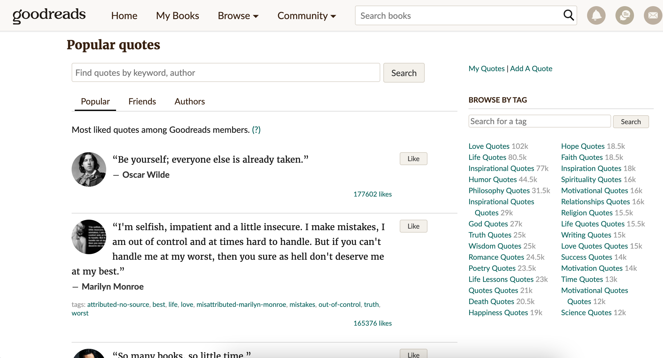 Quote-likes-on-Goodreads-for-Author