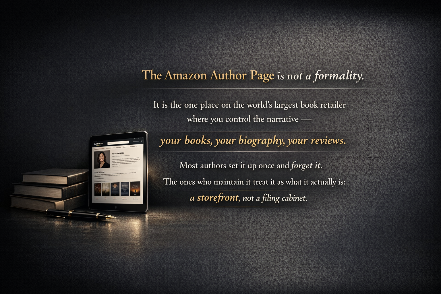 amazon author profile quote